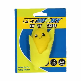 Petsport Fresh Veggies Corn Speelgoed Voor Katten - Kattenspeelgoed - Kattenspeeltjes