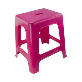 VPlast - Opstapkrukje - Roze - 41x26x32 Cm