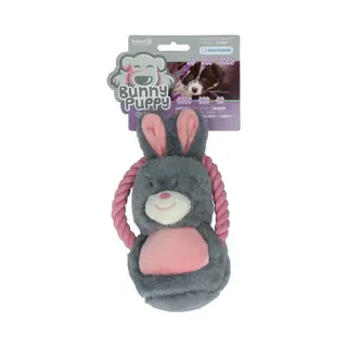 Holland Animal Care Bunny Puppy Ropey Swing – Hondenknuffel – Kalmerend – Grijs – 9 X 18 X 6, 5 Cm