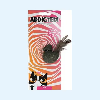 Holland Animal Care Addicted Bird With Feathers - 6 Cm - Vogel Speeltje Kat - Kattenspeelgoed - Met Veertjes - Met Madnip - Met Kattenkruid