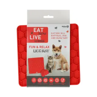 Eat Slow Live Longer Hundematte Lick Mat Honeycomb Rot