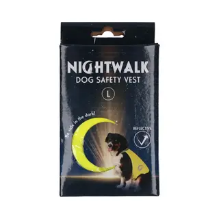 Nightwalk Dog Safety Vest Yellow L