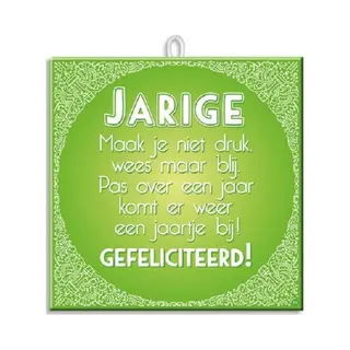 Paper dreams Paperdreams Slogan Tegel - Jarige Gefeli