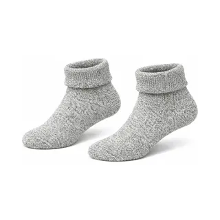Boru Bamboo Huissokken - Anti-slip - Chill En Relax - Grijs - Unisex - Maat 35-38 - 40% Wol