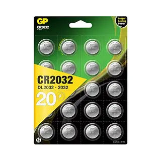 Gp Batteries 20er-Pack Lithium Knopfzelle CR2032, 3 V