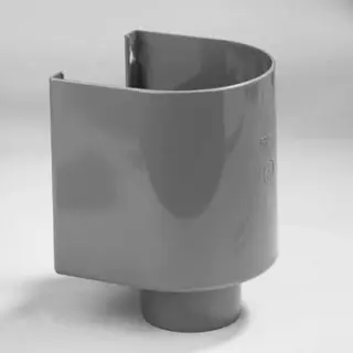 Zink Pvc Vergaarbak Ø100 Mm Grijs