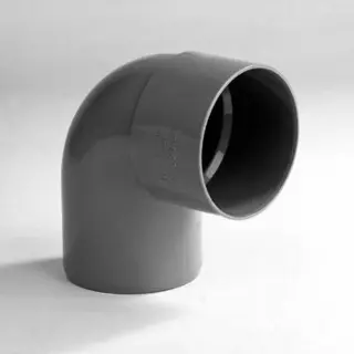 Dyka Bocht 1x Lijmmof 1x Spie 90° Pvc Keurmerk BRL52100 40mm
