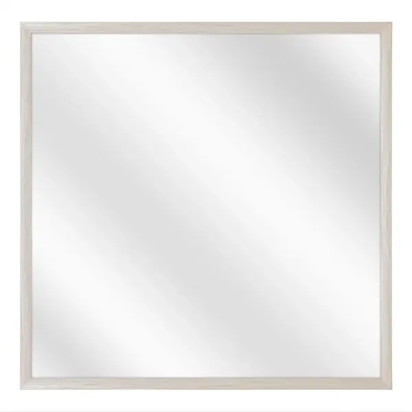Spiegel Met Luxe Aluminium Lijst - Wit Eik - 40x40 Cm thumbnail