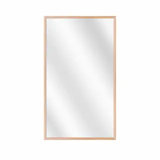 Spiegel Met Luxe Aluminium Lijst - Beuken - 20x50 Cm
