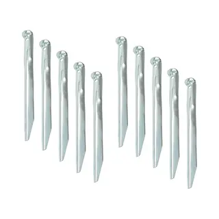 Proplus Zelthering 22cm Metall Halbrund 10 Stuck Im Polybeutel