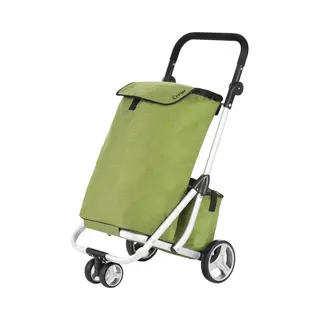 Cruiser Einkaufswagen Shoppingtrolley 59 Liter 3 Räder Mit 14 Ltr Kuhltasche (grün), 97 X 56 X 46cm