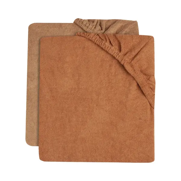 Jollein Set Of 2 Changing Mat Covers 50 X 70 Cm Terry Caramel And Biscuit Jollein thumbnail