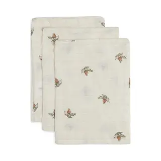 Jollein - Hydrofiel Washandje 15x20cm - Baby Washandje - Rosehip - 3 Stuks
