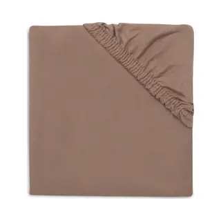 Jollein Hoeslaken Wieg - 40/50x80/90cm - Jersey - Milky Coffee
