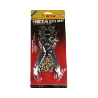 Benson Oogjestang Set - 165 Mm - Inclusief 100 Oogjes - Voor Leer En Textiel