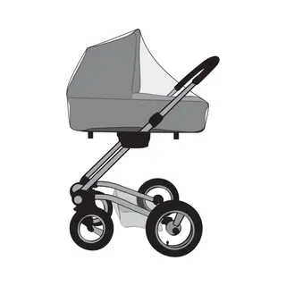 Babsana Regenhoes - Universeel Voor Kinderwagen - Elastische Hoeken - Transparant