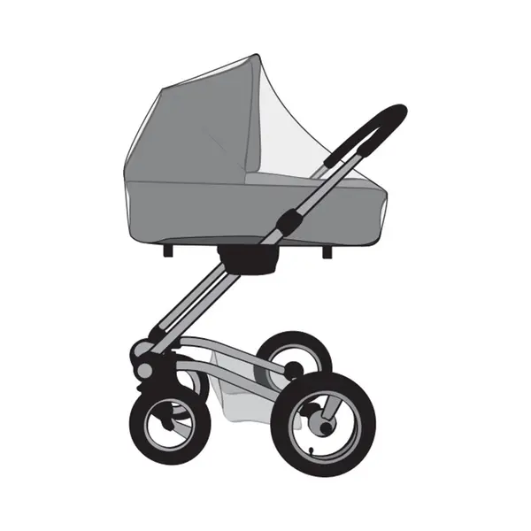 Babsana Regenhoes - Universeel Voor Kinderwagen - Elastische Hoeken - Transparant thumbnail