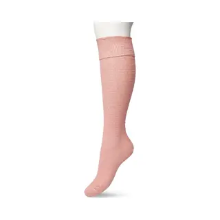 Bonnie Doon Bio Kabel Kniekousen Dames Licht Roze Maat 36/42 - Klassiek Kabel Patroon - Biologisch Katoen - Uitstekend Comfort - Classic Cable Knee
