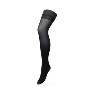 Bonnie Doon Dames Hold Up Met Bies Maat L/Xl Zwart - 60 Denier - Brede Siliconen Band - Classic Lace Hold Up - Zakt Niet Af - Bies Aan Achterkant -