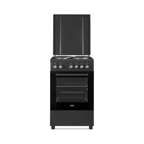 Everglades EVCK5110 - Vrijstaand Elektrisch Fornuis - 4 Kookzones - Oven 48 Liter - Mat Zwart - 50 Cm thumbnail