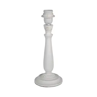 Clayre & Eef Lampenvoet Ø 12x32 Cm Wit Hout