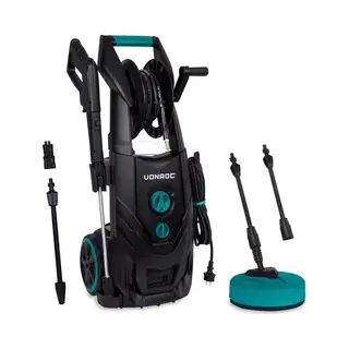 Vonroc Pro Hochdruckreiniger V25-2 – 2500w – 195 Bar – 468 L/h – Langlebiger Induktionsmotor – Inklusive Zubehör