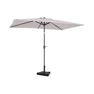 Vonroc Sonnenschirm Rapallo 200x300cm – Premium-Sonnenschirm – Beige | Inklusive Betonsockel 20 Kg