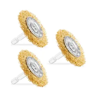 Vonroc Borstelset - Voor Elektrische Onkruidborstel WB506DC - 3 Stuks - ⌀ 50mm