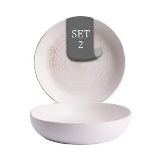 Costa Nova Vermont Bord Diep 22 Cm Wit 2 Stuks