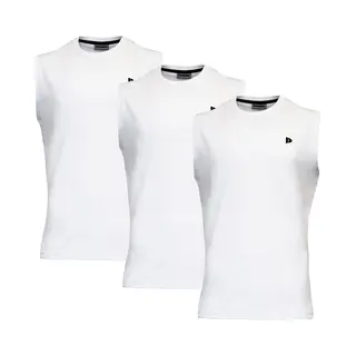 3-Pack Donnay - T-shirt Zonder Mouw (Stan) - Sportshirt - Heren - White (001) - Maat M