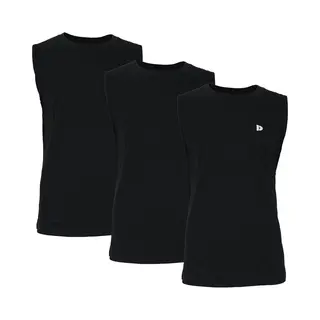 3-Pack Donnay - T-shirt Zonder Mouw (Stan) - Sportshirt - Heren - Black (020) - Maat L