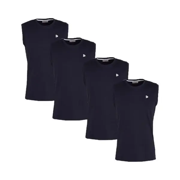 4-Pack Donnay - T-shirt Zonder Mouw (Stan) - Sportshirt - Heren - Navy (020) - Maat 4XL thumbnail