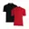 Zwart/Berry-rood