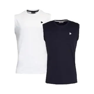 2-Pack Donnay - T-shirt Zonder Mouw (Stan) - Sportshirt - Heren - White/Navy (907) - Maat Xl