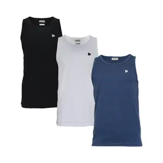 3-Pack Donnay - Muscle Shirt (James) - Tanktop - Heren - Black/White/Navy (266) - Maat Xl
