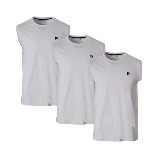 3-Pack Donnay - T-shirt Zonder Mouw (Stan) - Sportshirt - Heren - Light Grey (344) - Maat S thumbnail