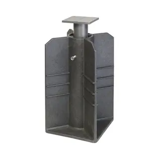 Sockel Zum Kauf Für In-ground Sonnenschirm 30x30 Cm Platinum Schwarz Homms