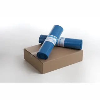 Knapzak Vuilniszak/afvalzak Blauw - Ldpe - 120 Liter - 100 Stuks