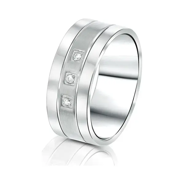 Lucardi Dames Vriendschapsring Aruba - Ring - Cadeau Voor Vrouwen - Staal - Zilverkleurig thumbnail