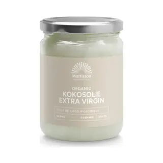 Mattisson - Kokosolie Biologisch - Coconut Oil - Extra Virgin - 500 Ml