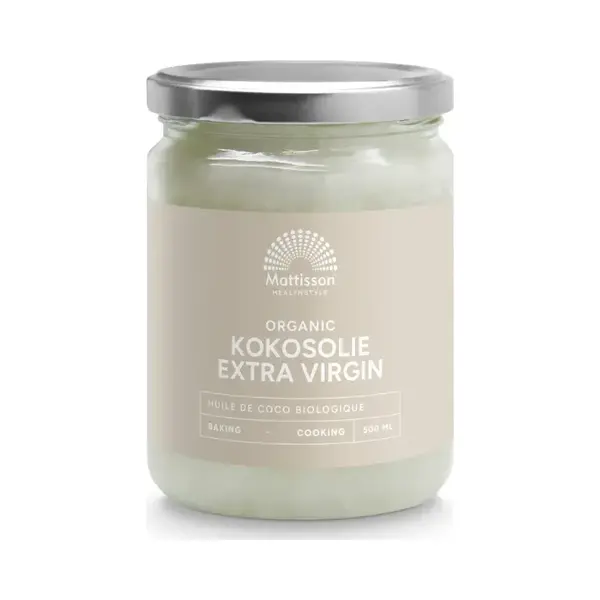 Mattisson - Kokosolie Biologisch - Coconut Oil - Extra Virgin - 500 Ml thumbnail