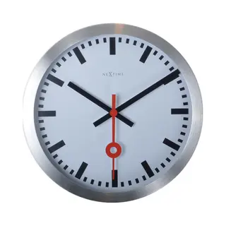 NeXtime 3998ST wall/table clock Quartz clock Circle Aluminium, Black, Red, White