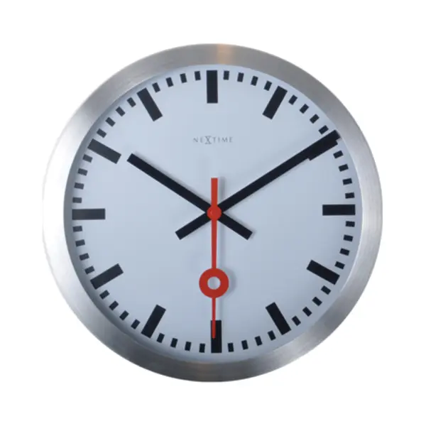 NeXtime 3998ST wall/table clock Quartz clock Circle Aluminium, Black, Red, White thumbnail