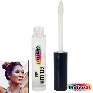 GlittersXL® Huid Lijm Met Kwastje Voor Chunky Glitters - Glitterlijm Voor Lichaam En Gezicht - Biologisch Afbreekbaar Festival Glitters - Face & Body