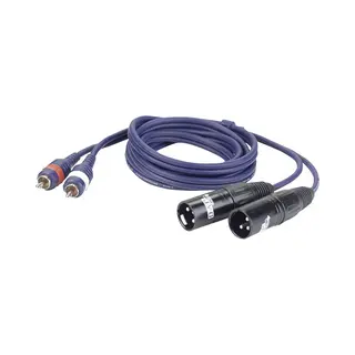Dap Audio Adapter Kabel 2xXLR Male Auf 2X Cinch Male (Rca) 3m
