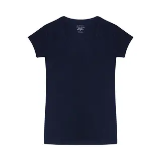Claesen's® - Dames V-Neck Tshirt Cotton/LycraN 8010-Navy-L