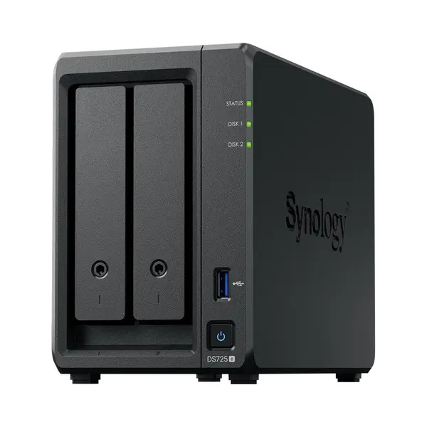 Synology DS725+ 2Bay 8TB Nas Met 2x 4TB Synology Plus Hdd thumbnail