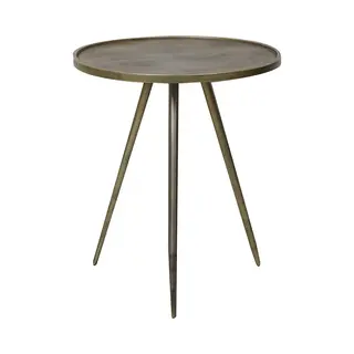 Light & Living Bijzettafel Envira - Antiek Goud - Ø51cm - Luxe
