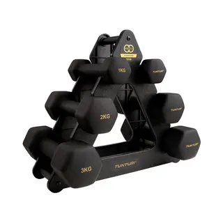 Tunturi 22CTSCL107 dumbbell Dumbbell met vast gewicht 12,3 kg 6 stuk(s)