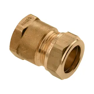 Bonfix Knelkoppeling - Schroefbus - 1/2 X 8mm - Messing